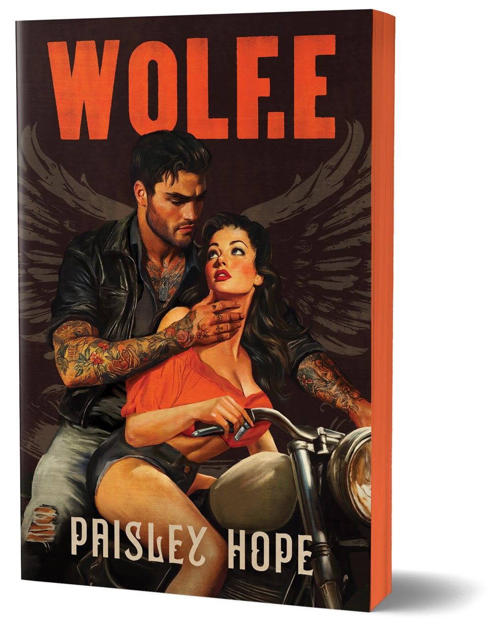 Wolf.E (Deluxe Edition) updated design + hand-signed bookplate, motorcycle patch, and temporary tattoo